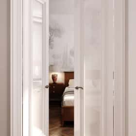 Дух Монмартра. Дизайн и ремонт квартиры 101м2 в ЖК Врубеля 4 во французской классике. Спальня, фото 02