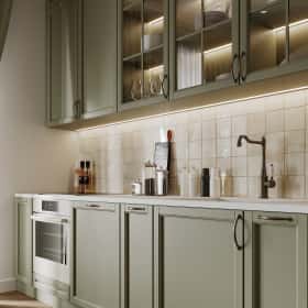 Песня в стиле кантри. Дизайн и ремонт квартиры 53м2 ЖК Вдохновение. Кухня, фото 04