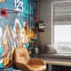 Зеркала на стене в геометрическом стиле. Дизайн и ремонт квартиры в ЖК «Айвазовский» — Золотой агат. Фото 037