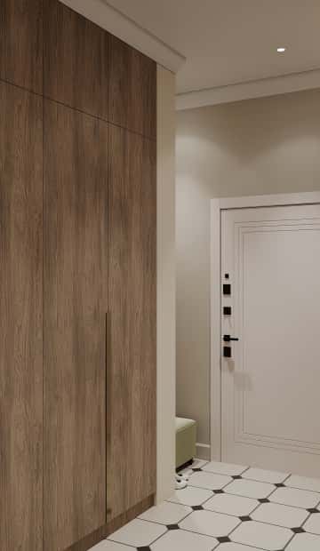 В ожидании чуда. Дизайн и ремонт квартиры 84м2 ЖК Shagal в современном стиле. Прихожая, фото 01