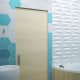 Стеклянная стенка закрывающая постирочную от ванной комнаты. Дизайн и ремонт квартиры в ЖК «Триколор» — Шкатулка с секретом. Фото 024