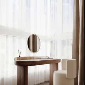 Цвета природы. Дизайн и ремонт квартиры 110м2 в ЖК Wow в современном стиле. Мастер-спальня, фото 04