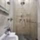Белая мозаика на полу в ванной. Дизайн и ремонт квартиры в ЖК «Дубровская Слобода»  — Возвращение к простоте. Фото 025