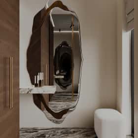 Высокие отношения. Дизайн и ремонт загородного дома 195м2 в КП Лесная поляна в современном стиле. 1 этаж Прихожая, фото 01