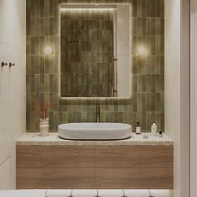 В ожидании чуда. Дизайн и ремонт квартиры 84м2 ЖК Shagal в современном стиле. Мастер-санузел