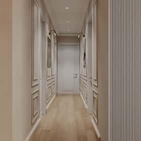 Фотографии прихожих. Современная роскошь. Дизайн и ремонт квартиры 111м2 ЖК Павелецкая сити в современном стиле. Прихожая и коридор, фото 02.