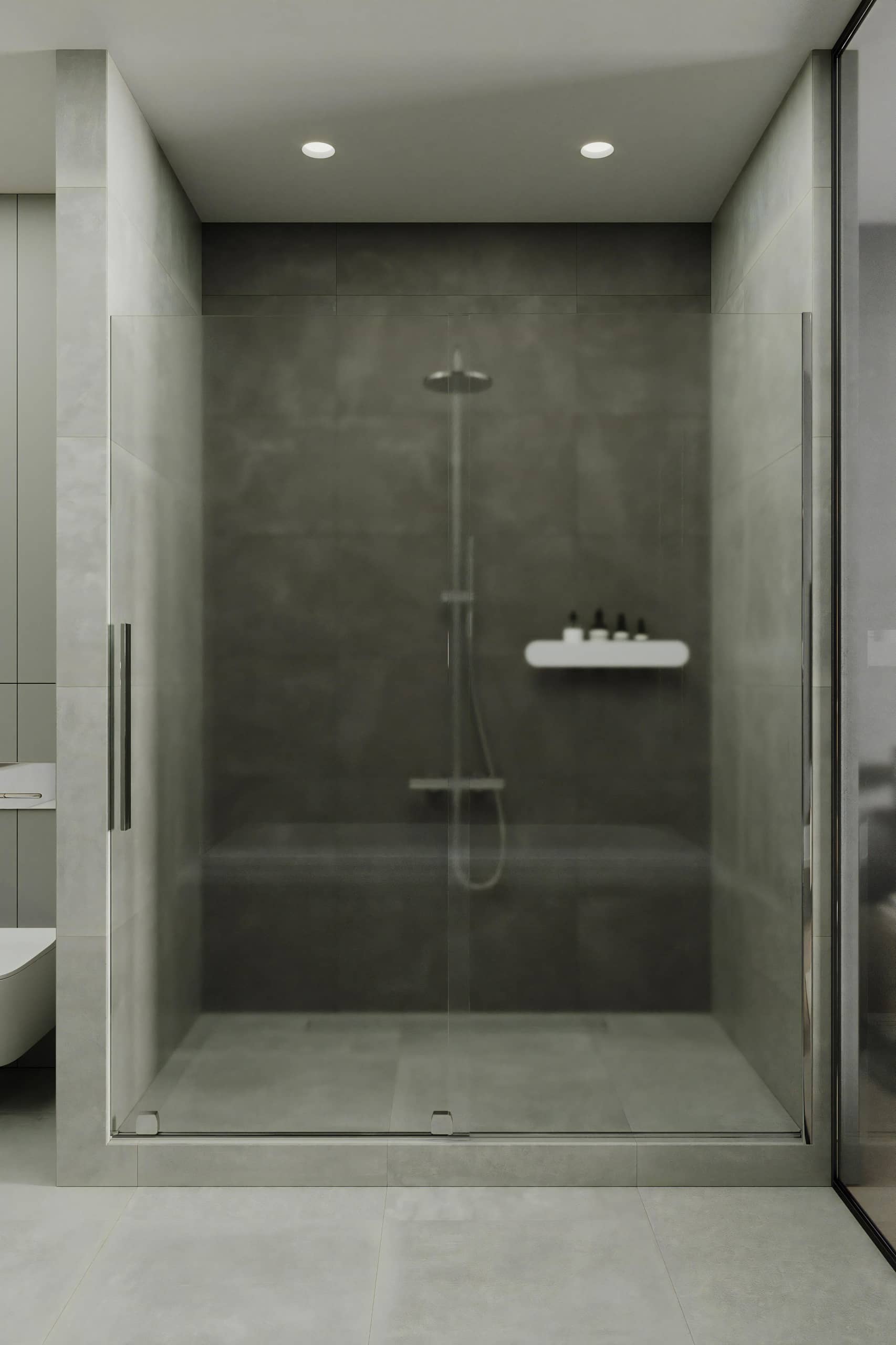Оформление интерьера ванной комнаты в белый цвет. Фото № 72125.
