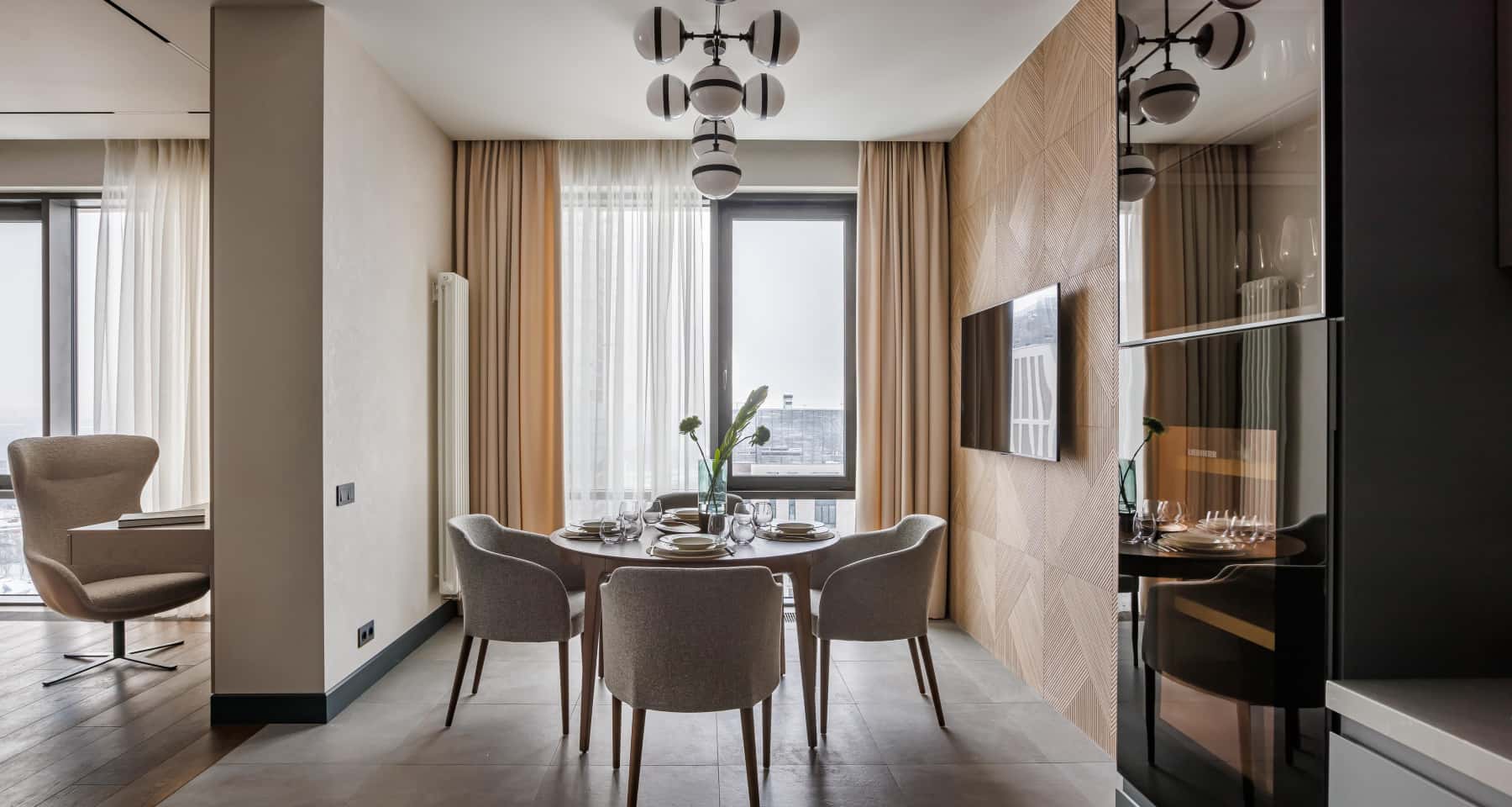 Ремонт квартиры в новостройке — столовая