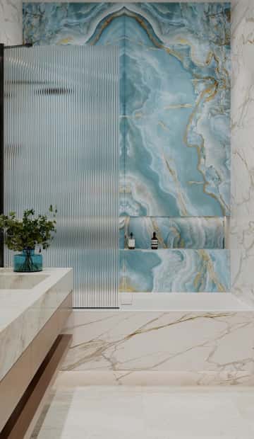 Объятия моря. Дизайн и ремонт квартиры 91м2 ЖК Событие в современном эко-стиле. Санузел