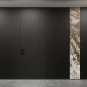 Чёрно-белая магия. Дизайн и ремонт квартиры 101м2 в ЖК Шуваловский Prima в современном стиле. Прихожая и коридор, фото 05