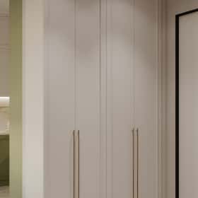 Алгоритм комфорта. Дизайн и ремонт квартиры 64м2 ЖК Дом Достижение в неоклассике. Прихожая и коридор, фото 06