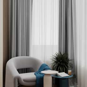 Объятия моря. Дизайн и ремонт квартиры 91м2 ЖК Событие в современном эко-стиле. Спальня, фото 01