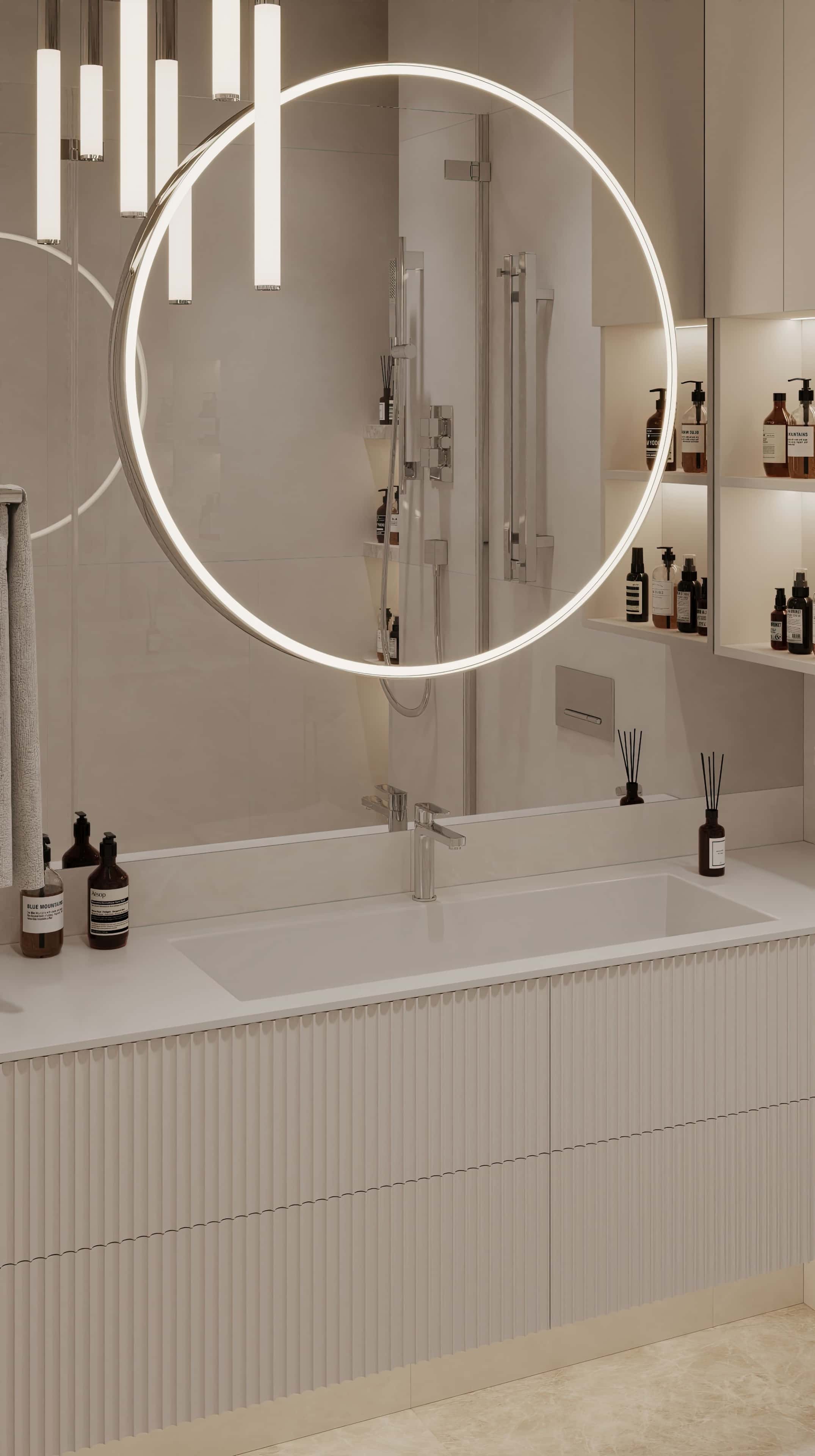 Оформление интерьера санузла. Фото № 81040.