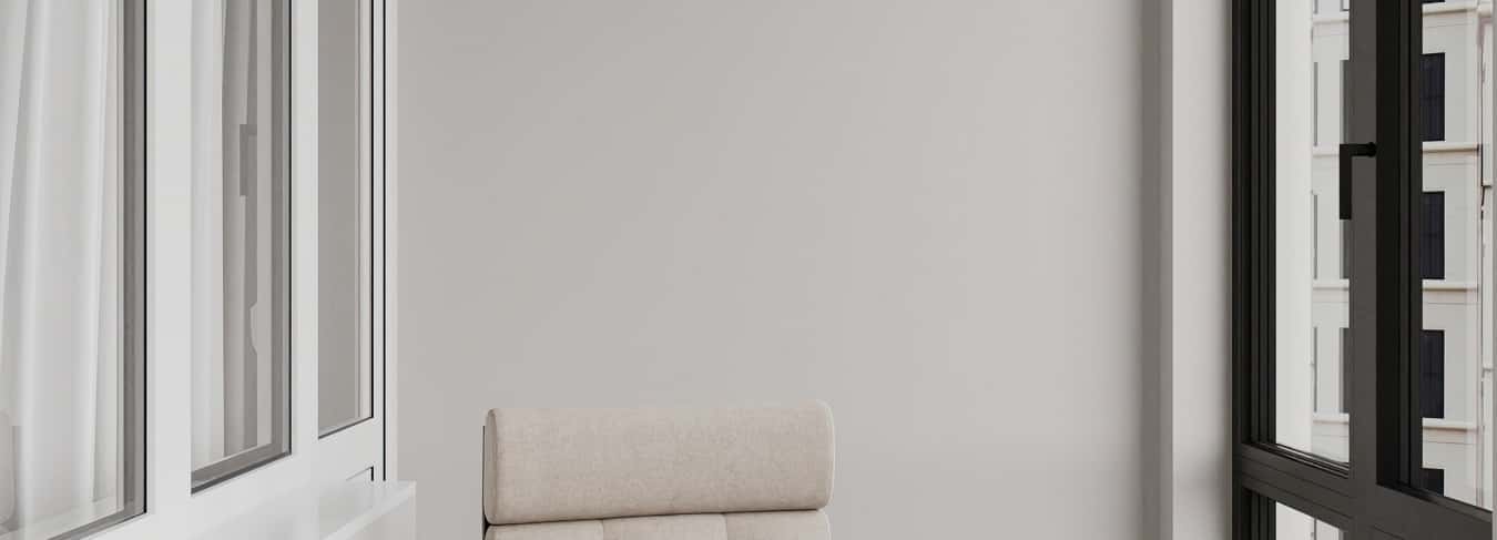 Фотографии помещений в современном стиле. Ода современности. Дизайн и ремонт квартиры 63м2 ЖК Рассказово в современном стиле. Балкон, фото 01.