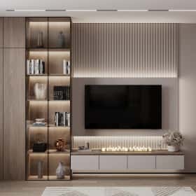 Фотографии гостиных. Ода современности. Дизайн и ремонт квартиры 63м2 ЖК Рассказово в современном стиле. Гостиная.