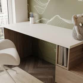 Цвета природы. Дизайн и ремонт квартиры 110м2 в ЖК Wow в современном стиле. Спальня младшего сына, фото 03