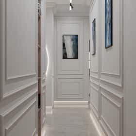 Удобство со вкусом. Дизайн и ремонт квартиры 88м2 ЖК Вереск в современной классике. Прихожая и коридор, фото 06