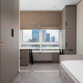 Деликатная классика. Дизайн и ремонт квартиры 65м2 в ЖК Кронштадтский 9 в современном классическом стиле. Кабинет