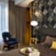 Подушки на диване яркого фиолетового цвета для контраста. Дизайн и ремонт квартиры в ЖК «Wellton Park» — Алиса в стране чудес. Фото 036
