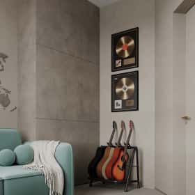 Воспоминания о море. Дизайн и ремонт квартиры 90м2 в ЖК Остров в современном стиле. Кабинет, фото 02