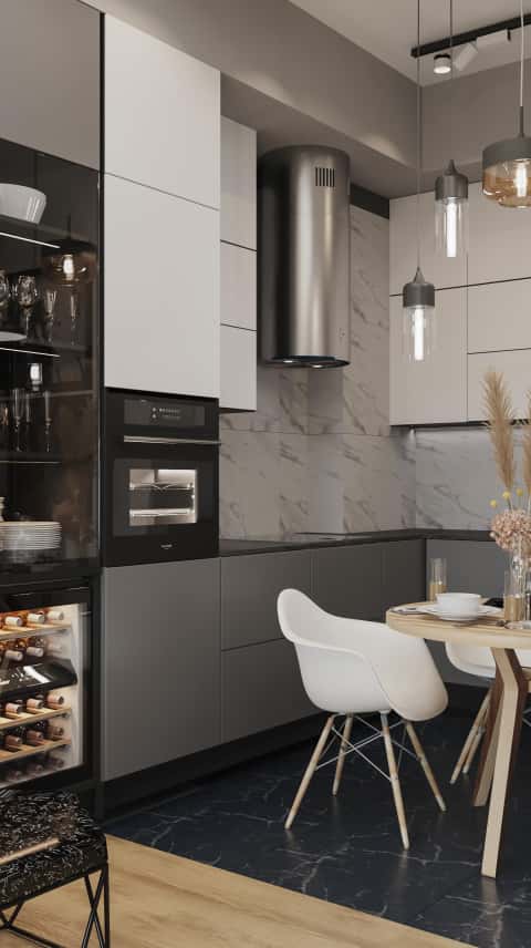 Дизайн квартиры в серых тонах