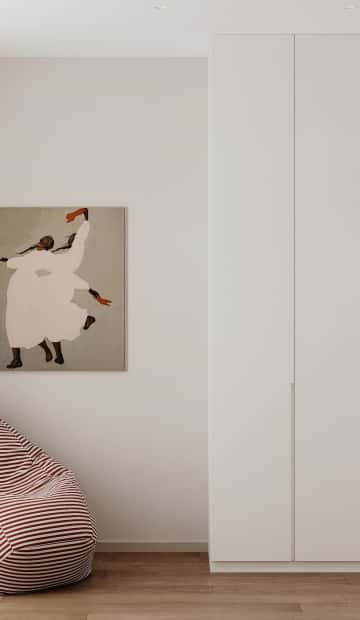 Стиль как инвестиция. Дизайн и ремонт квартиры 60м2 ЖК AFI Park Воронцовский в современном стиле. Кабинет, фото 02