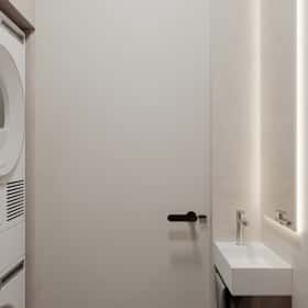 Ода современности. Дизайн и ремонт квартиры 63м2 ЖК Рассказово в современном стиле. Санузел, фото 03