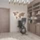 Длинные шкафы из светлого дерева с полоской цвета тоффи для украшения. Дизайн и ремонт квартиры в ЖК «Вандер Парк» — Обитель магов. Фото 022