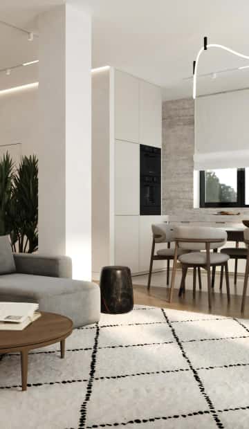 Обложка 1 этаж Кухня-гостиная