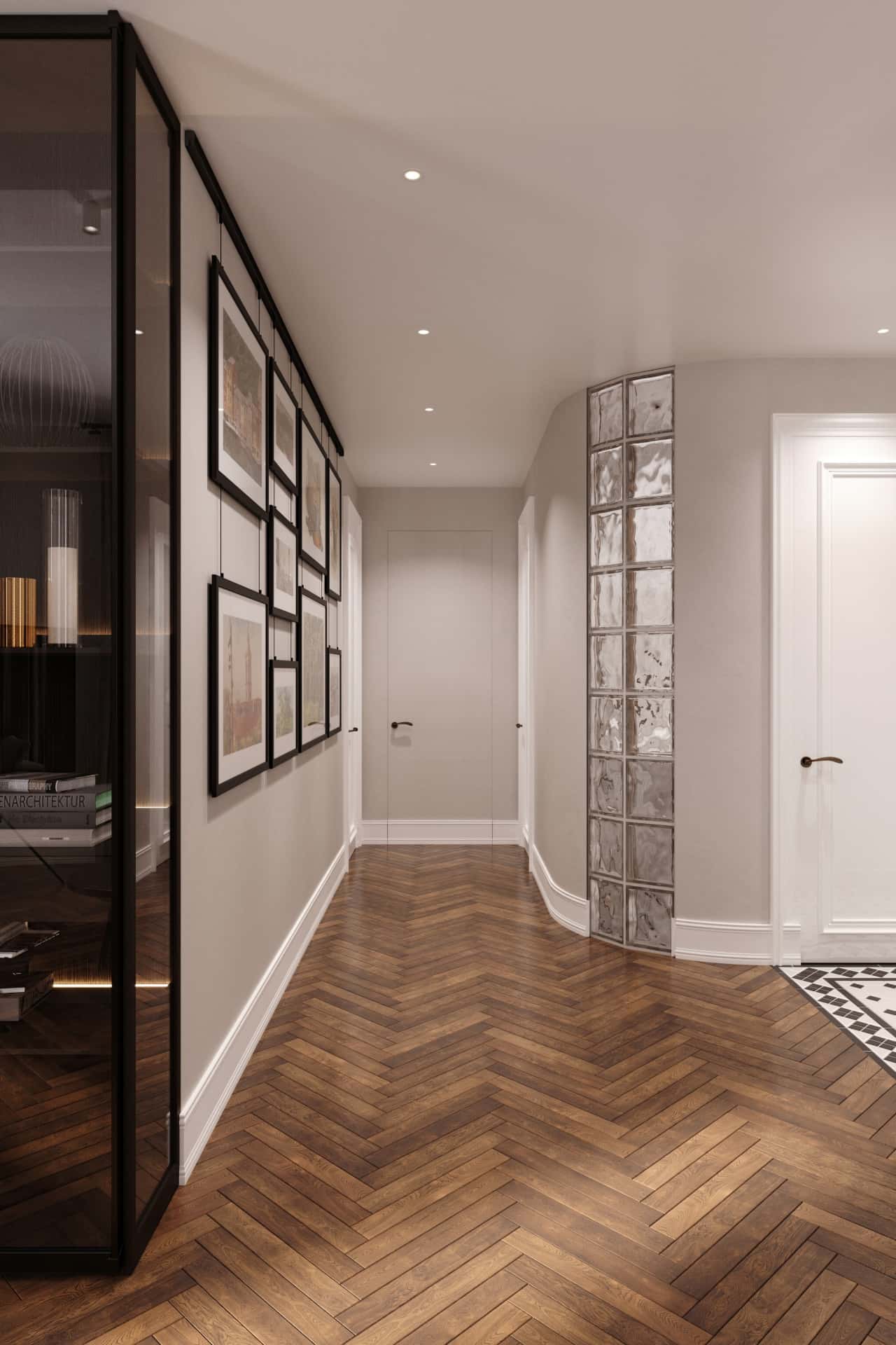 Дизайн и ремонт квартиры в ЖК Врубеля 4 — Дух Монмартра, 101 м2. Прихожая, фото 11