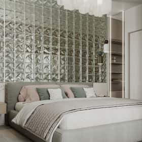 Воспоминания о море. Дизайн и ремонт квартиры 90м2 в ЖК Остров в современном стиле. Спальня, фото 04