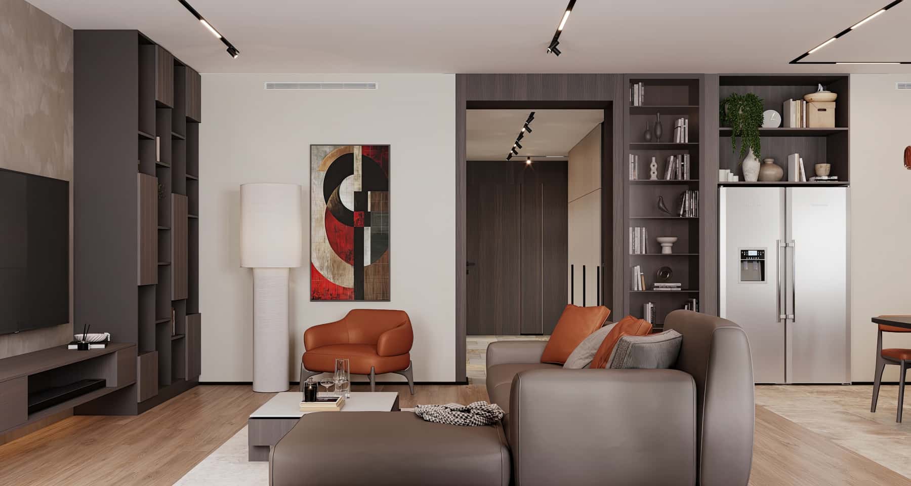 Ремонт квартиры в Москве 2025 — современная гостиная Ремонт квартиры в Москве 2025 — современная гостиная