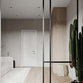 Скандинавский акцент. Дизайн и ремонт квартиры 95м2 ЖК Садовые кварталы в современном стиле. Кабинет, фото 03