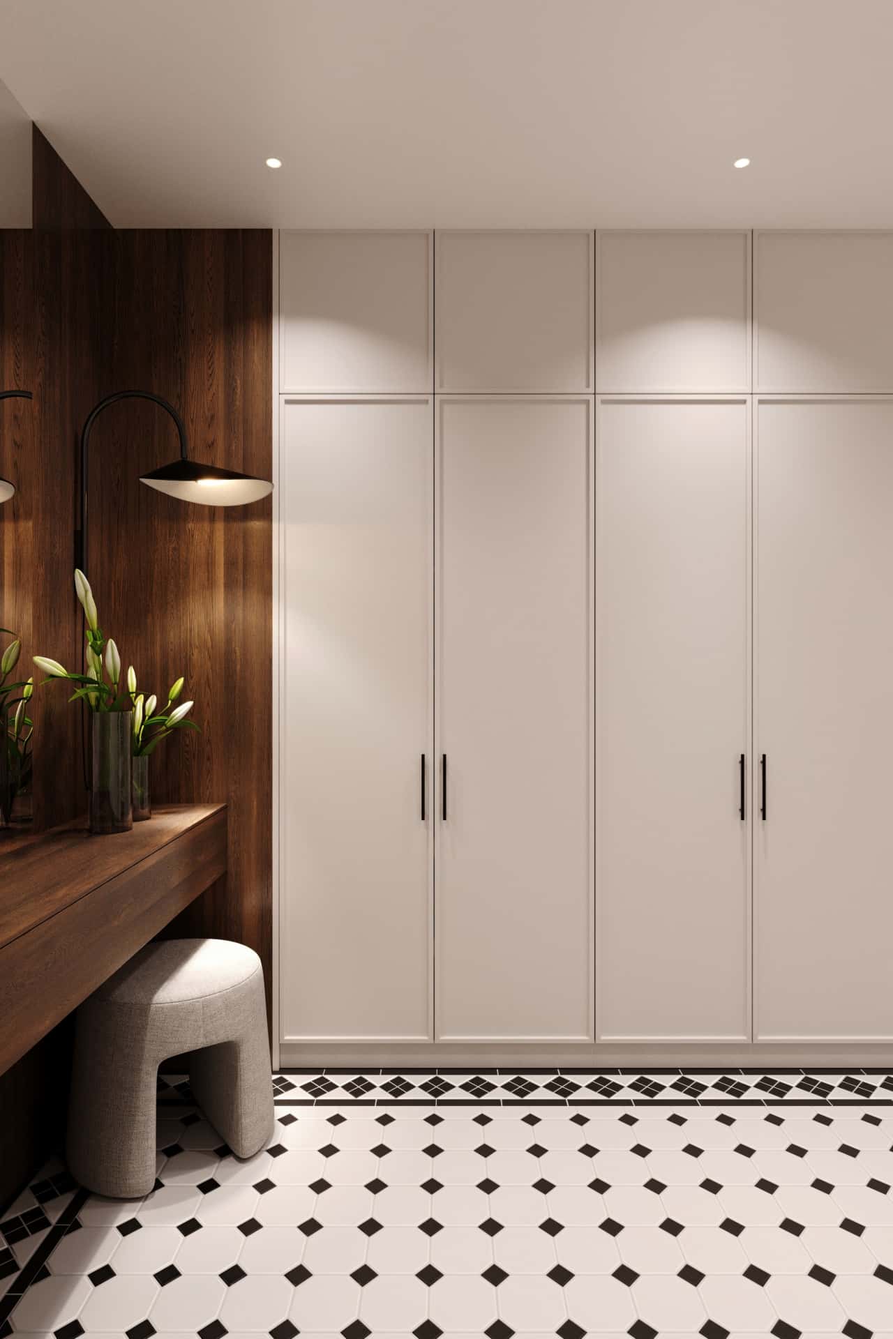 Дизайн и ремонт квартиры в ЖК Врубеля 4 — Дух Монмартра, 101 м2. Прихожая, фото 7