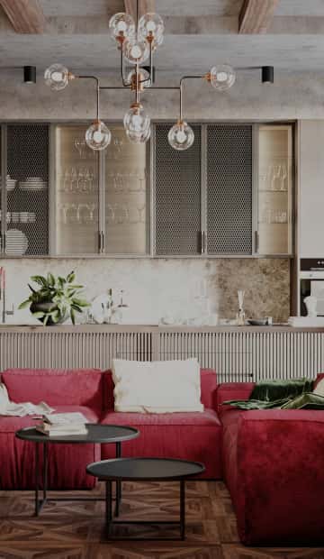 Обложка 1 этаж Кухня-гостиная