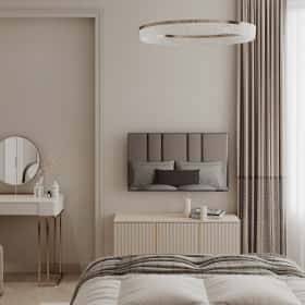 Богемная грация. Дизайн и ремонт квартиры 87м2 ЖК Режиссёр в стиле современная классика. Спальня, фото 01