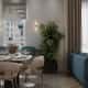 Оформление интерьера кухни-гостиной. Фото № 81145.