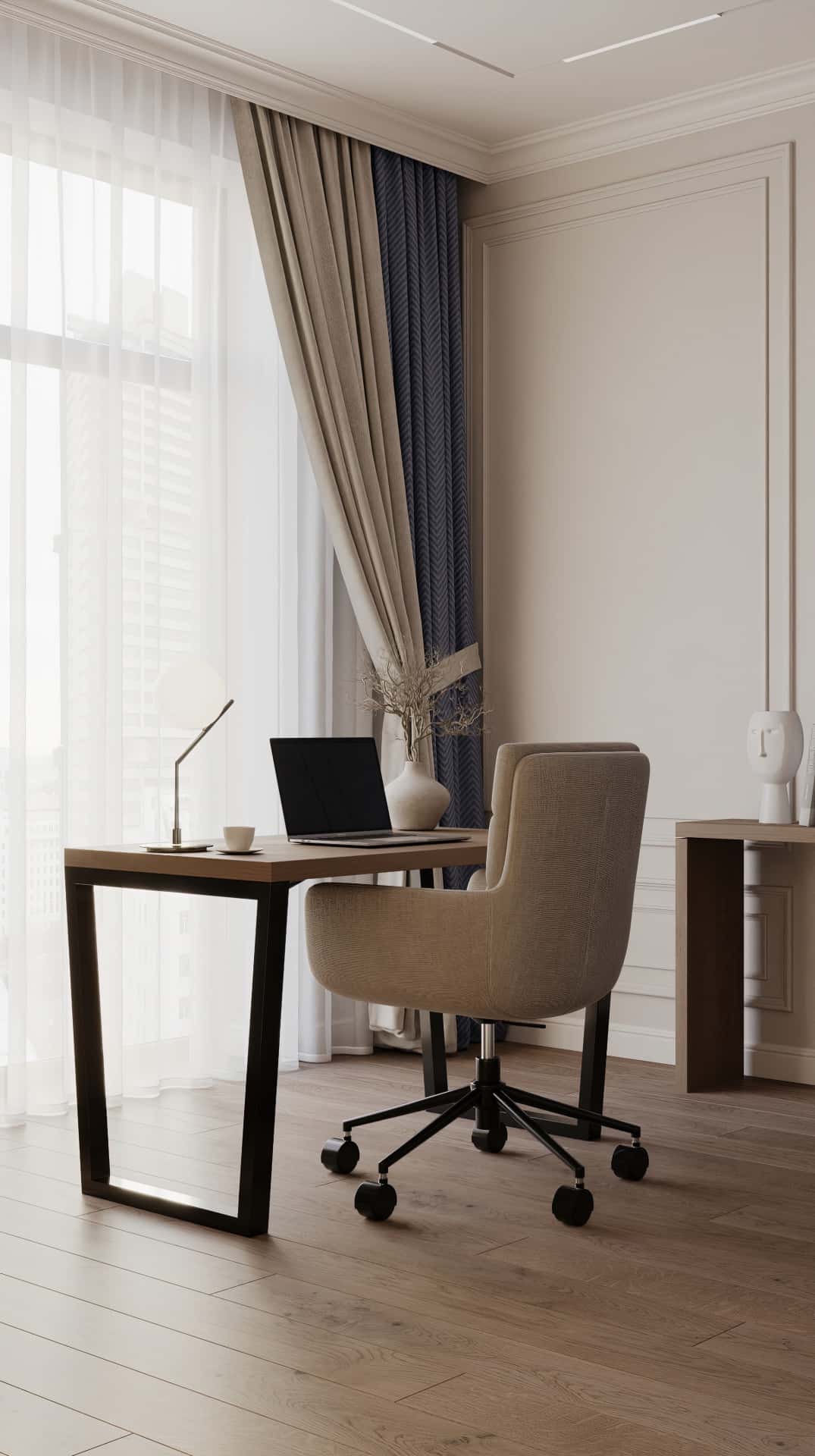 Дизайн и ремонт квартиры в ЖК Дом Достижение — Алгоритм комфорта, 64 м2. Кабинет, фото 3