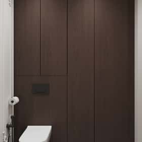 Новелла на французском. Дизайн и ремонт квартиры 67м2 в ЖК Зиларт в современном стиле с элементами французской классики. Гостевой санузел, фото 03