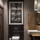 Чёрно-белая мозаика в виде боксёра для современной ванной комнаты. Дизайн и ремонт квартиры в ЖК «Маршала Захарова» — Скромное обаяние. Фото 022