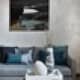 Ванная комната выполнена из мрамора с серыми прожилками. Дизайн и ремонт квартиры в ЖК «Альбатрос» — Литературный минимализм. Фото 05