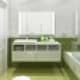 Дверь в ванной в стиле минимализм белого цвета. Дизайн и ремонт дома в КП «Антоновка» — Загородный минимализм. Фото 052