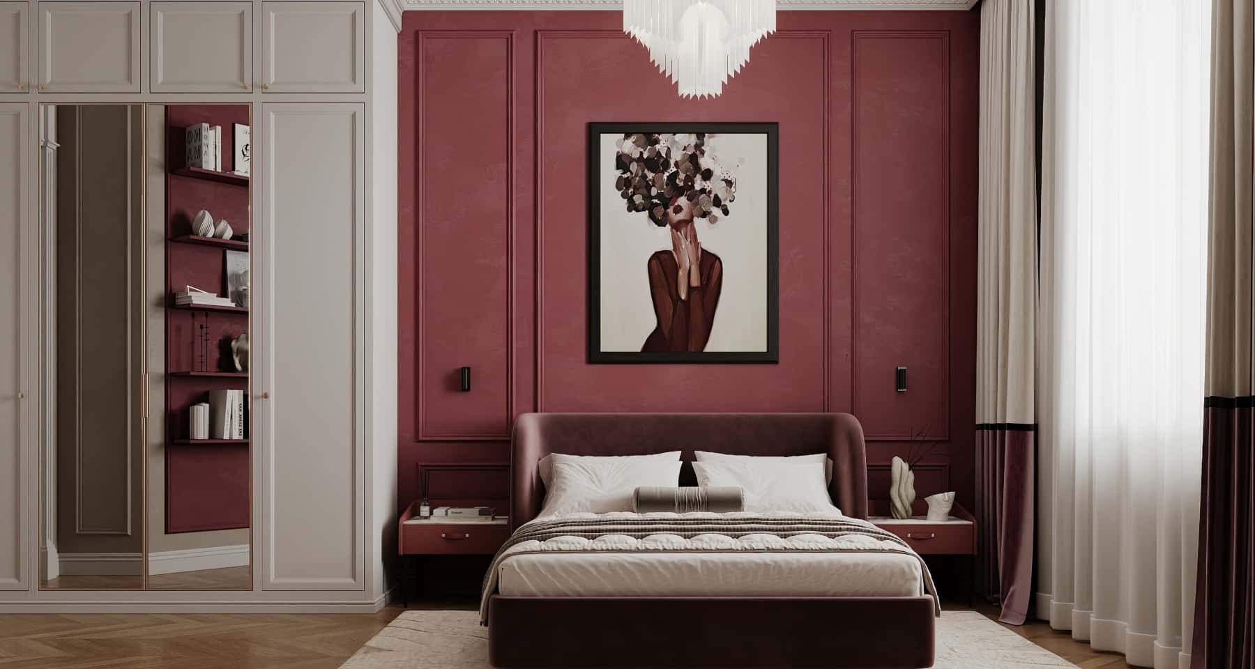 Дизайн спальни в сталинском доме