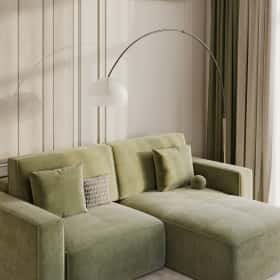 Алгоритм комфорта. Дизайн и ремонт квартиры 64м2 ЖК Дом Достижение в неоклассике. Кухня-гостиная, фото 05