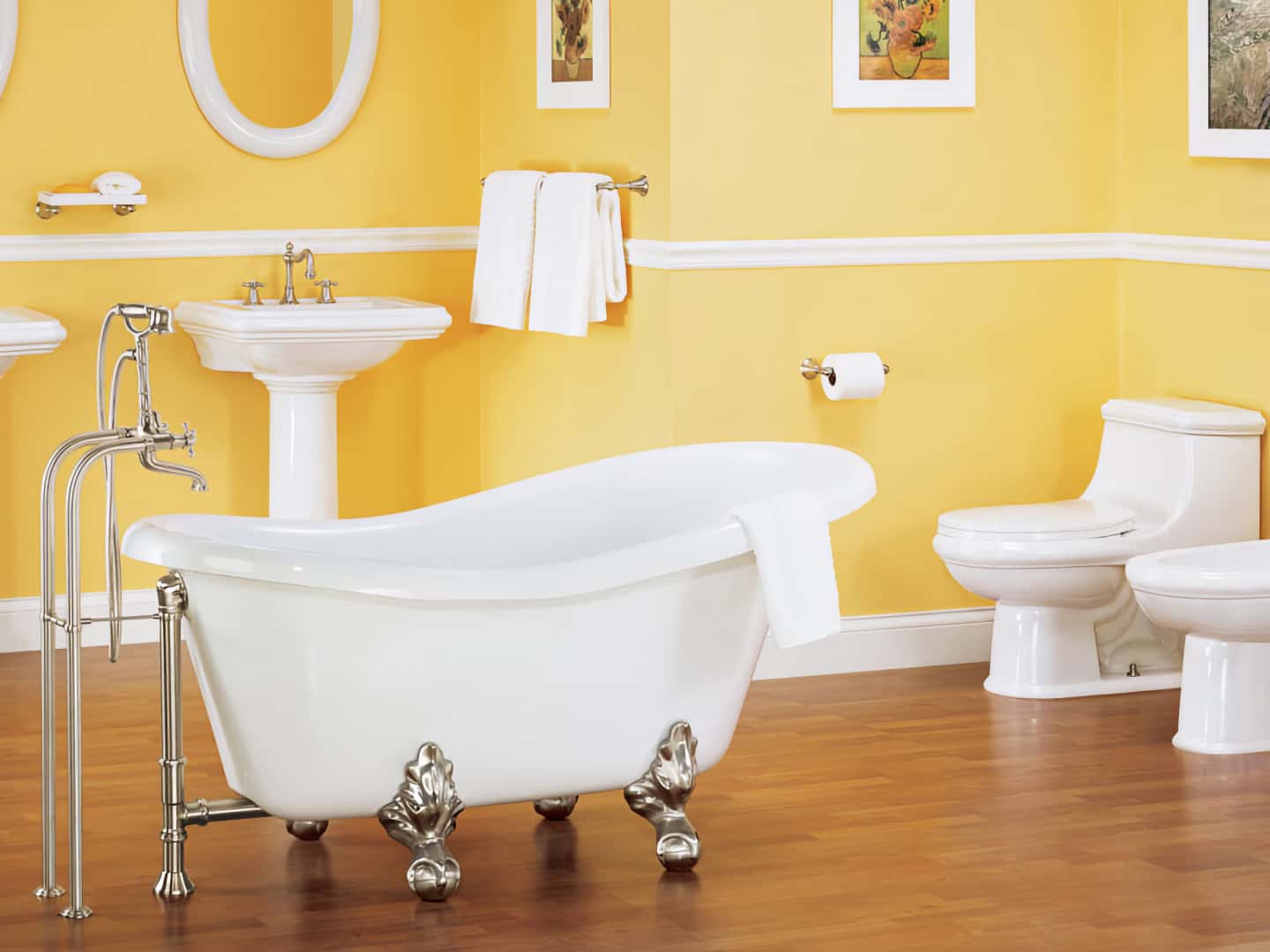 Желтый цвет в интерьере