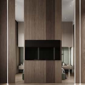 Сочный синий. Дизайн и ремонт квартиры 83м2 в ЖК Большая семерка в современном стиле. Мастер-спальня, фото 05