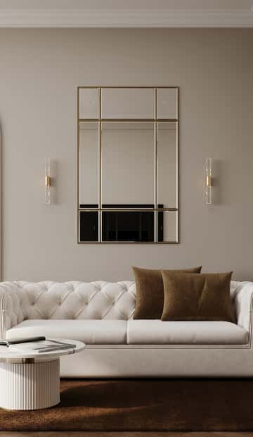 Классика с сердцем. Дизайн и ремонт квартиры 65м2 в ЖК Режиссёр в неоклассическом стиле. Гостиная, фото 01