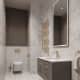Мозаика в ванной комнате. Дизайн и ремонт таунхауса в КП «Академия Парк» — Спокойное уединение. Фото 030