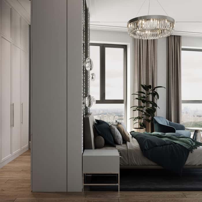 Дизайн и ремонт квартиры 114 м² в ЖК «Wellton Park». Помощь с выбором строй материалов.