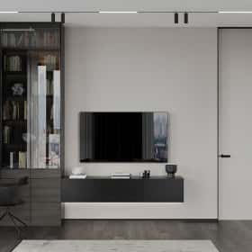 Свет и цвет. Дизайн и ремонт квартиры 105м2 в ЖК Will Towers в современном стиле. Кабинет